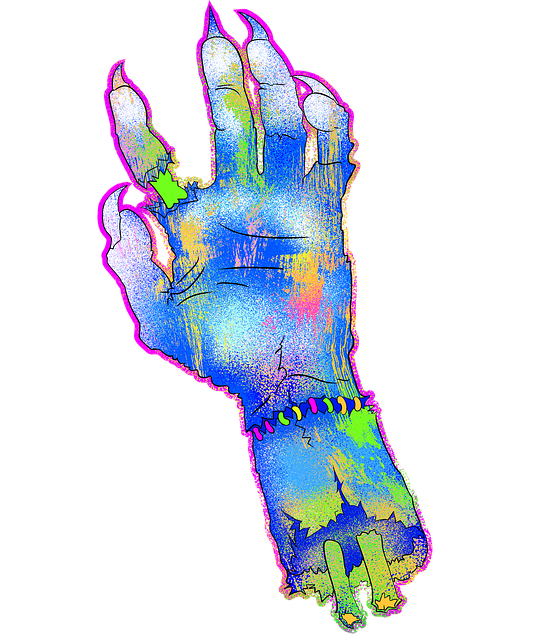 Free download Monster Hand Spooky -  free illustration to be edited with GIMP free online image editor