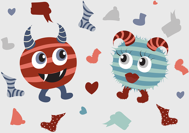 Free download Monster Kids Illustration Winter - Free vector graphic on Pixabay free illustration to be edited with GIMP free online image editor