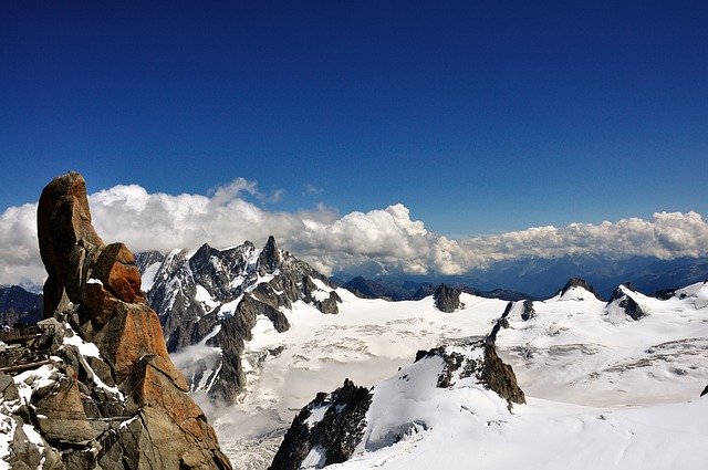 Free download Mont Blanc France Aiguille Du Midi -  free free photo or picture to be edited with GIMP online image editor