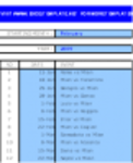 Free download Monthly Event Calendar DOC, XLS or PPT template free to be edited with LibreOffice online or OpenOffice Desktop online