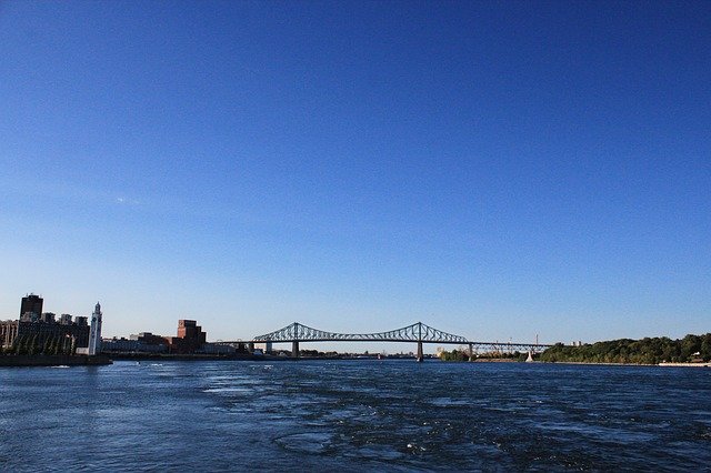 Free download Montreal Bridge Sea Water -  free photo or picture to be edited with GIMP online image editor