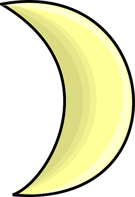 Free download Moon Half Crescent - Free vector graphic on Pixabay free illustration to be edited with GIMP free online image editor