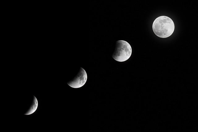 Free download moon moon phases eclipse sky free picture to be edited with GIMP free online image editor