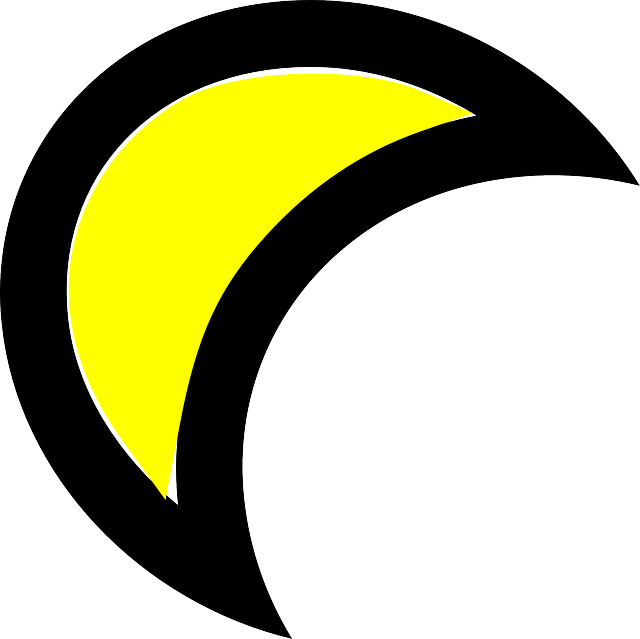 Free download Moon Yellow Crescent - Free vector graphic on Pixabay free illustration to be edited with GIMP free online image editor