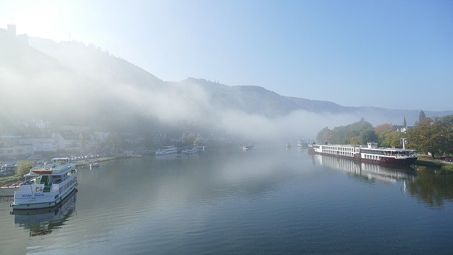 Free download Mosel Morning Fog -  free photo or picture to be edited with GIMP online image editor