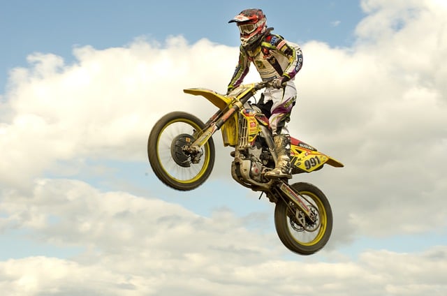 Free download motocross sport jumping clouds sky free picture to be edited with GIMP free online image editor