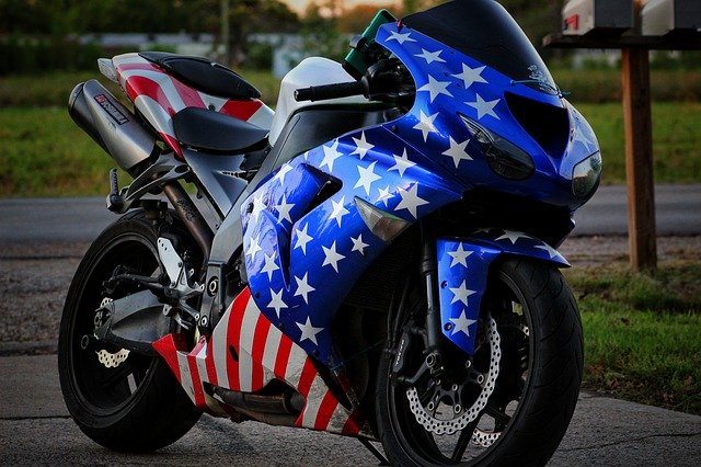 Free download Motorcycle Patriotic Merica -  free photo or picture to be edited with GIMP online image editor