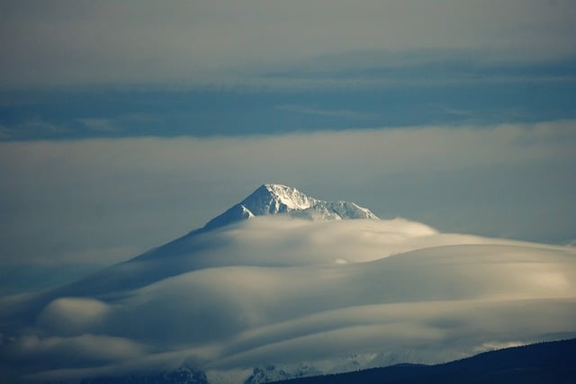 Free download mountain clouds snow mt hood free picture to be edited with GIMP free online image editor