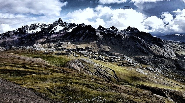 Free download Mountain Glacier Peru -  free photo or picture to be edited with GIMP online image editor