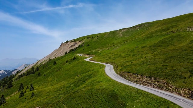 Free download mountain landscape road french alps free picture to be edited with GIMP free online image editor