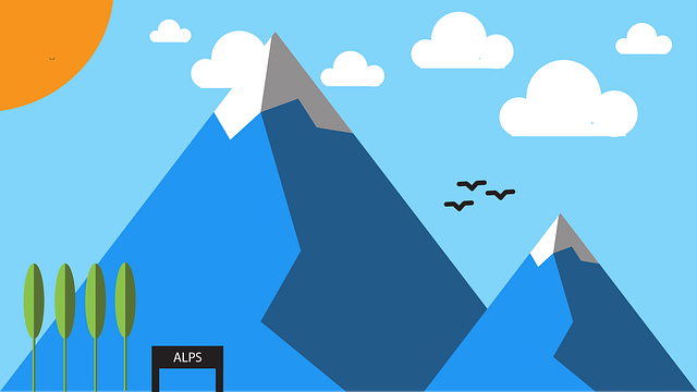 Descărcare gratuită Mountain Minimal Material Design - ilustrație gratuită pentru a fi editată cu editorul de imagini online gratuit GIMP