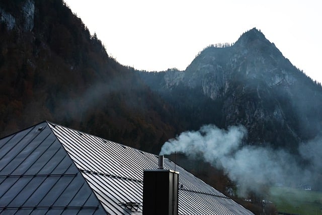 Free download mountains chimney smoke housetop free picture to be edited with GIMP free online image editor