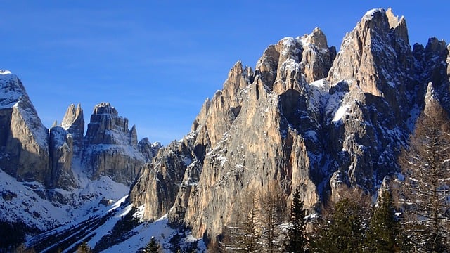 Free download mountains dolomites snow winter free picture to be edited with GIMP free online image editor