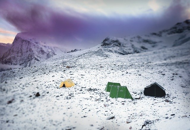 Free download Mountains Mountaineering Tents -  free photo or picture to be edited with GIMP online image editor