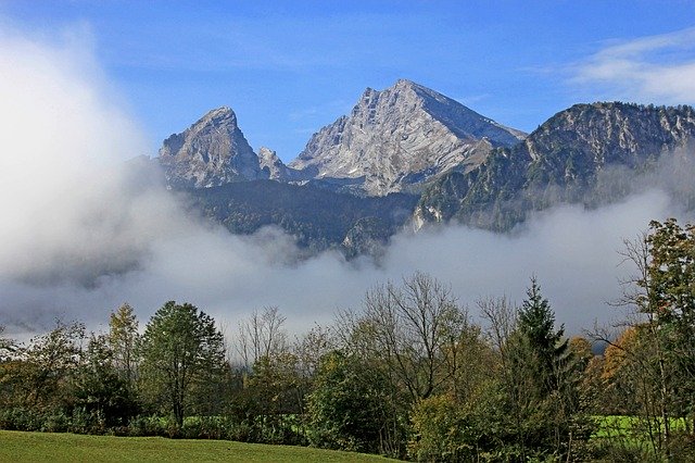 Free download Mountains Nature Watzmann -  free photo or picture to be edited with GIMP online image editor