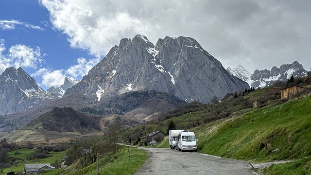 Free download mountains road cabin caravan free picture to be edited with GIMP free online image editor