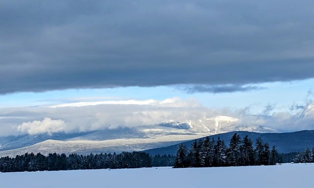 Free download mountains snowy clouds winter cold free picture to be edited with GIMP free online image editor