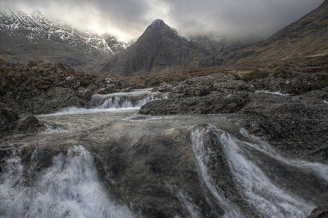 Free download Mountain Stream Waterfall -  free photo or picture to be edited with GIMP online image editor