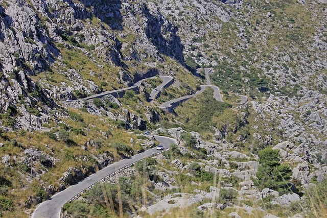 Free download mountains winding road mallorca free picture to be edited with GIMP free online image editor