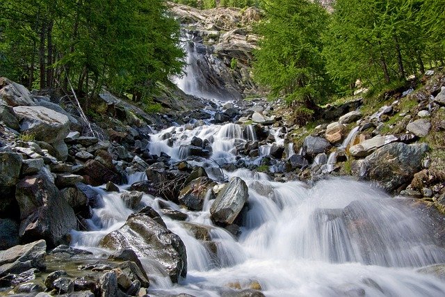 Free download mountain torrent water river free picture to be edited with GIMP free online image editor