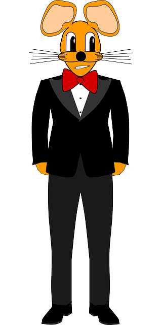 Free download Mouse Tuxedo Tie - Free vector graphic on Pixabay free illustration to be edited with GIMP free online image editor