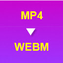 MP4 to WEBM Converter  screen for extension Chrome web store in OffiDocs Chromium