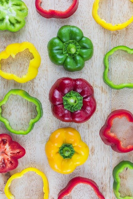 Free download Multicolored Sweet Pepper -  free photo or picture to be edited with GIMP online image editor