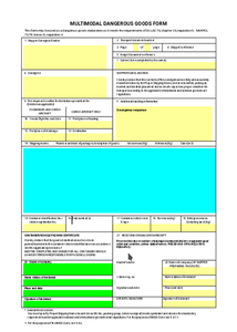 Download grátis de formulário de mercadoria perigosa multimodal DOC, XLS ou modelo PPT gratuito para ser editado com o LibreOffice online ou OpenOffice Desktop online