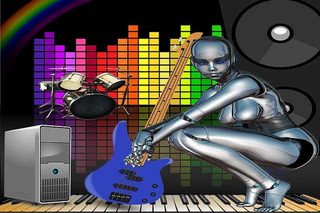 دانلود رایگان Music Robots Entertainment - تصویر رایگان قابل ویرایش با ویرایشگر تصویر آنلاین رایگان GIMP