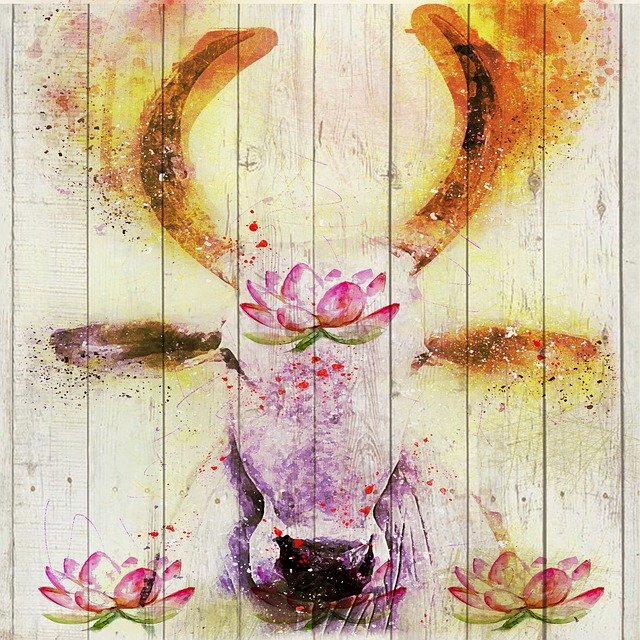 Free download Namaste Cow Holy -  free illustration to be edited with GIMP free online image editor