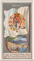 Free download Naples, from the City Flags series (N6) for Allen & Ginter Cigarettes Brands free photo or picture to be edited with GIMP online image editor