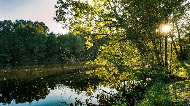 Free download Nature Abendstimmung Lake -  free photo or picture to be edited with GIMP online image editor