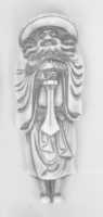 Free download Netsuke of a Man Carrying a Sword free photo or picture to be edited with GIMP online image editor