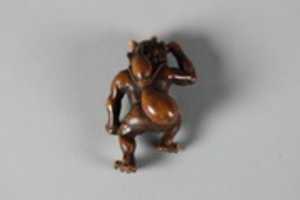 Free download Netsuke of Demon Carrying a Gourd on His Back free photo or picture to be edited with GIMP online image editor