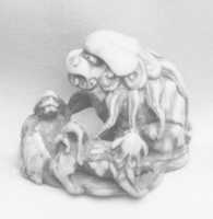 Free download Netsuke of Lion and Cubs free photo or picture to be edited with GIMP online image editor