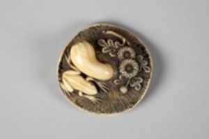 Free download Netsuke of Mushroom and Frog free photo or picture to be edited with GIMP online image editor