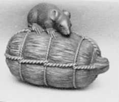 Free download Netsuke of Rat on a Bale of Rice free photo or picture to be edited with GIMP online image editor