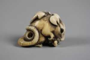 Free download Netsuke of Rat with Three Young free photo or picture to be edited with GIMP online image editor