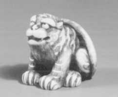 Free download Netsuke of Seated Tiger, Tail Resting on his Back; free photo or picture to be edited with GIMP online image editor