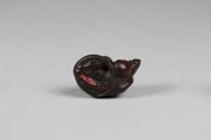 Free download Netsuke Rat with Small Acorn free photo or picture to be edited with GIMP online image editor