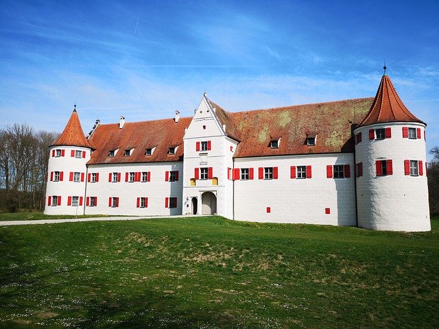 Free download Neuburg Castle Blue -  free photo or picture to be edited with GIMP online image editor