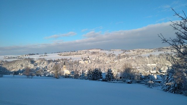 Free download Neuhausen Ore Mountains Winter -  free photo or picture to be edited with GIMP online image editor