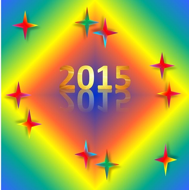 Free download New Year 2015 -  free illustration to be edited with GIMP free online image editor