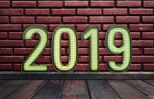 Free download New Year 2019 -  free illustration to be edited with GIMP free online image editor