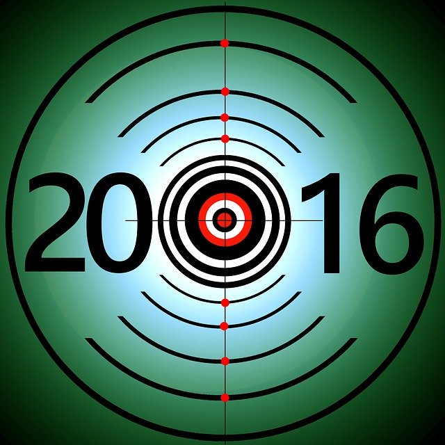 Free download New YearS Day 2016 Crosshair -  free illustration to be edited with GIMP free online image editor