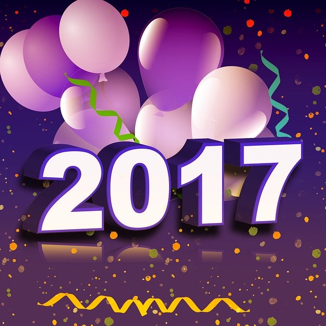 Free download New YearS Eve 2017 Balloons -  free illustration to be edited with GIMP free online image editor