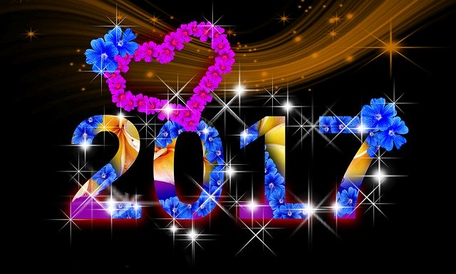 Free download New YearS Eve 2017 Date -  free illustration to be edited with GIMP free online image editor