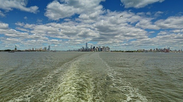 دانلود رایگان New York Cityline Water - عکس یا تصویر رایگان برای ویرایش با ویرایشگر تصویر آنلاین GIMP