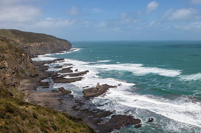 Free download New Zealand Cliffs Rock -  free photo or picture to be edited with GIMP online image editor