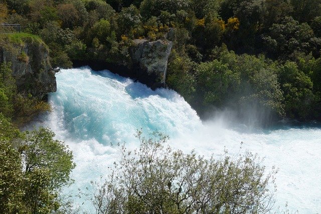 Free download New Zealand Taupo Huka Falls -  free photo or picture to be edited with GIMP online image editor